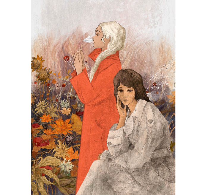 Иллюстрация для книги «The Girl with alabaster skin»