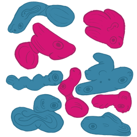 Из пятен в рыбок