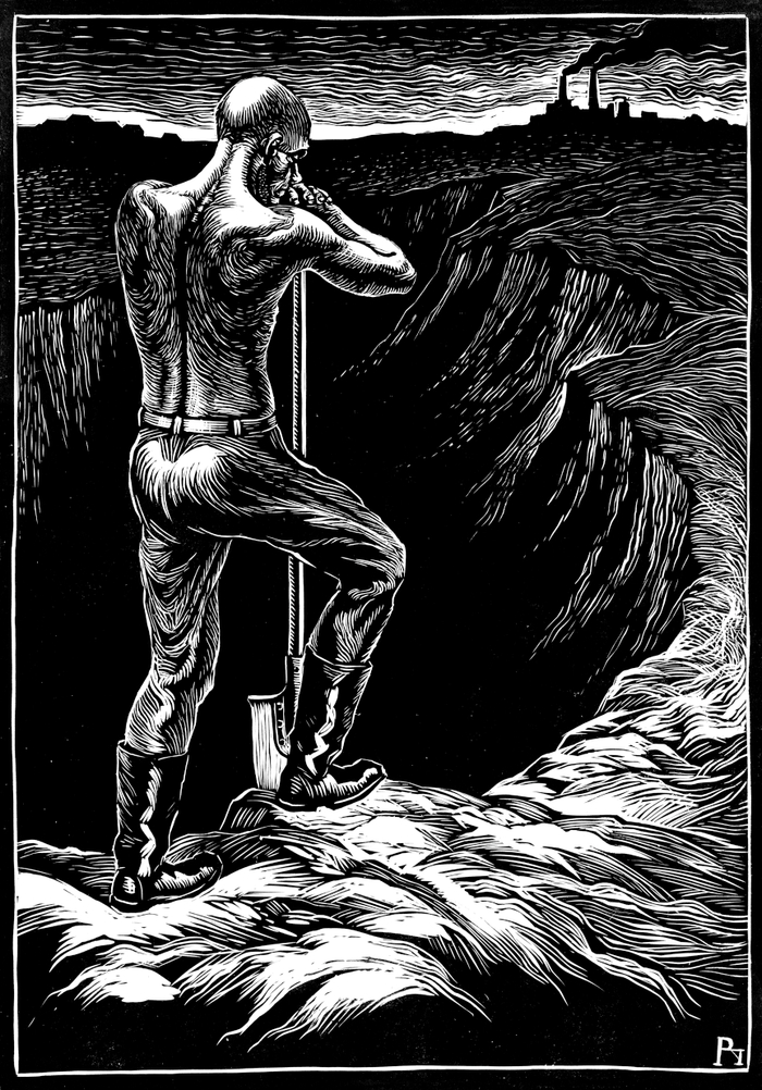 Иллюстрация к повести Андрея Платонова "Котлован"