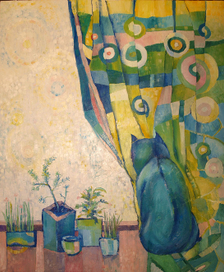 На окошке кошка