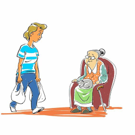 Иллюстрация ко дню соцработника.