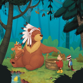 Маша и Дятел встретили Медведицу