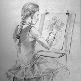 старается..