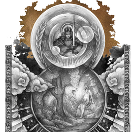 Иллюстрация для книги "Потерянный рай" Дж. Мильтона