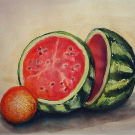 Половина  арбуза)