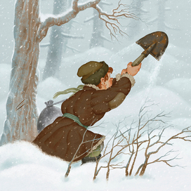 П. Бажов. Огневушка-поскакушка, иллюстрация