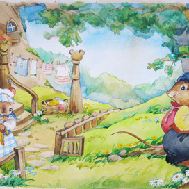 illustration of the tale of the journey a little mouse