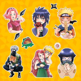 Стикеры по Наруто