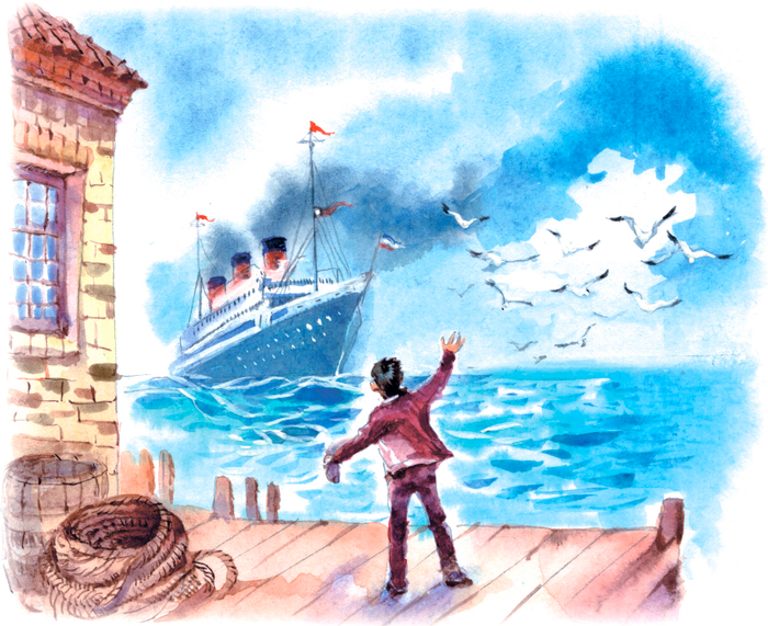 Прощание с Лордом Фаунтлероем на пристане