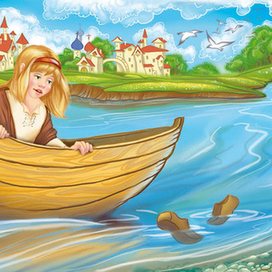 Иллюстрация к сказке "Снежная королева"