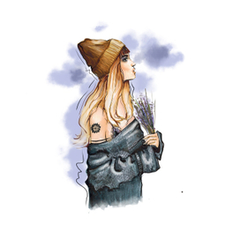 Девочка с лавандой