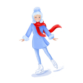 Лидочка на коньках