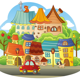 Мультяшный городок