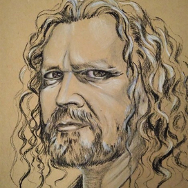 Портрет участника рок-группы