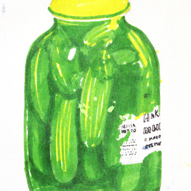 банка с огурцами