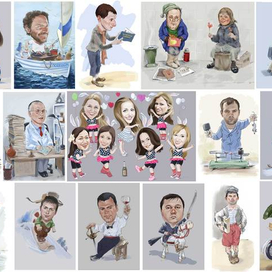 шаржи разные