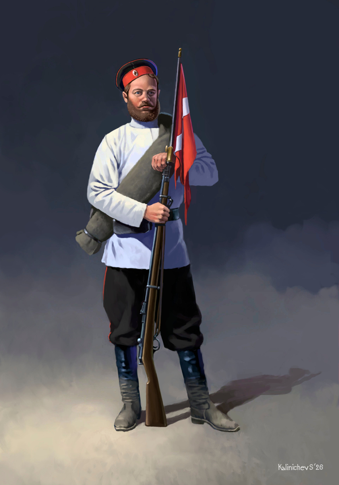 Cолдат Л.Г. Преображенского полка, 1880-90гг.