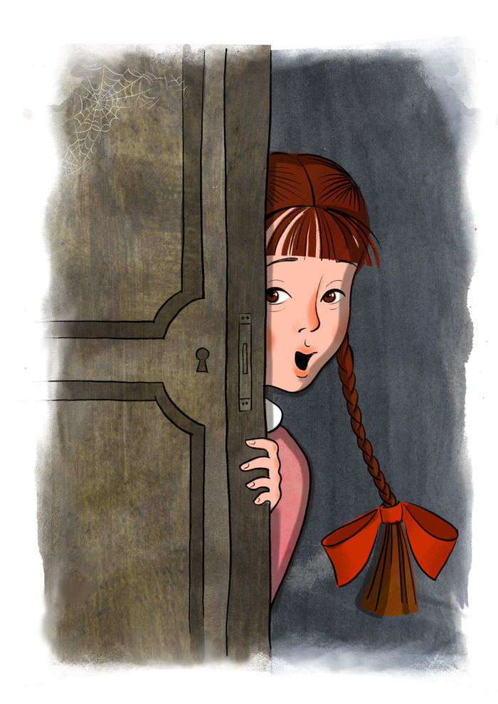 Даша. Иллюстрация к книге Наталии Романовой «Расследование ведут первоклашки»