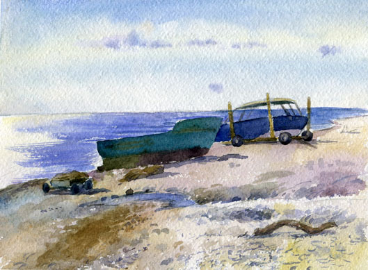 Лодки на берегу. Головинка