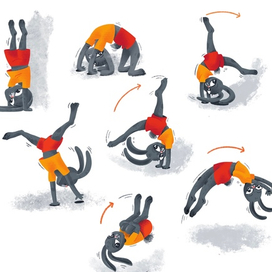 Зайка-гимнаст