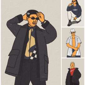 Серия иллюстраций для Австрийского магазина одежды