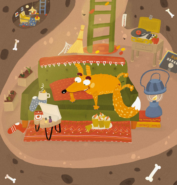 Линда у себя дома