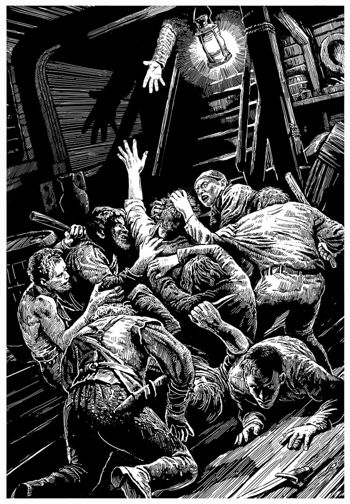 иллюстрация к Дж. Лондону "Морской волк"