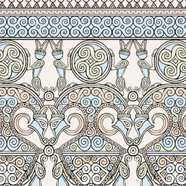 "Германцы" эскиз росписи