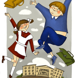 открытка из серии "Выпускной"