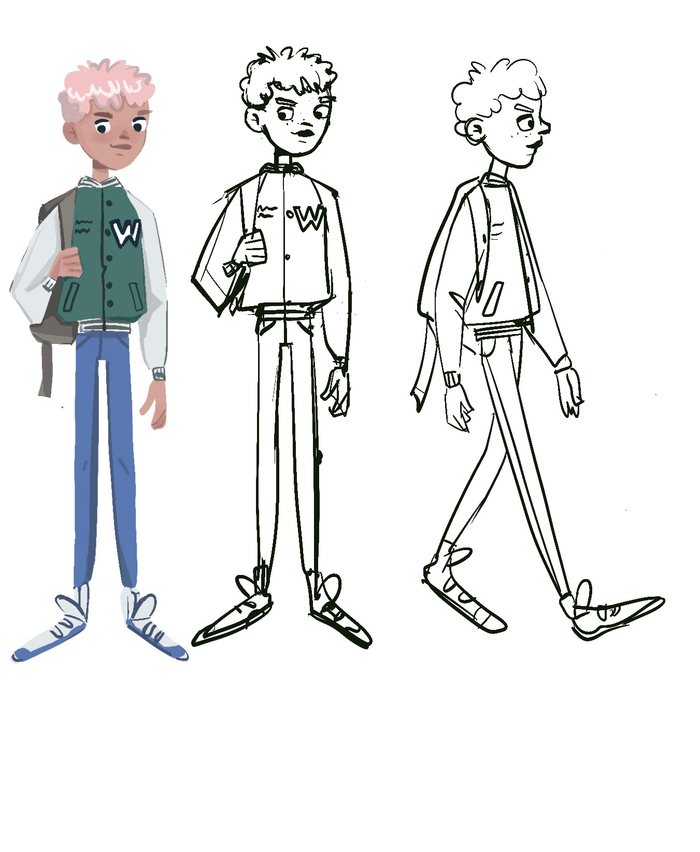 Разработка персонажа подростка