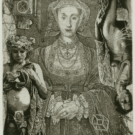 Queen of diamonds. Time  офорт