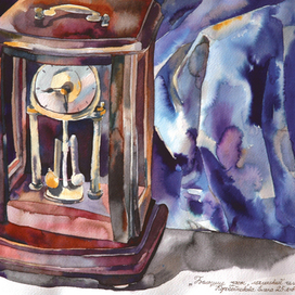 Большие часы, маленький человек