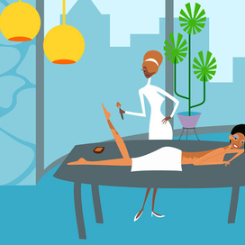 Из серии открыток для SPA-салона