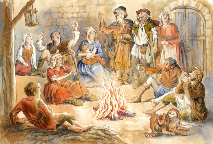 "Принц и нищий" Марк Твен. Принц у бродяг