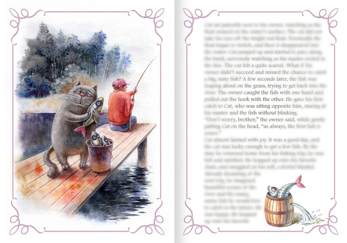 Иллюстрация для "There once was a cat"