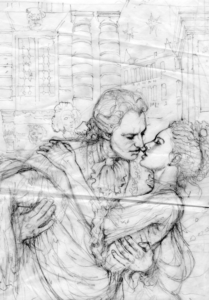 Скетч книжной обложки