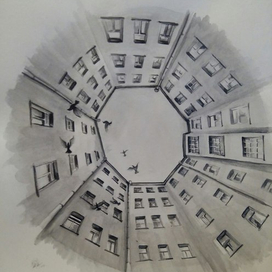 двор колодец