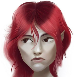 Красная эльфийка