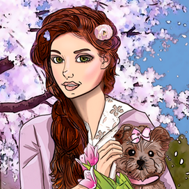 Весення аватарка для группы ВК "Гороскоп от Сабрины"