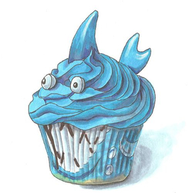 Кап-кейк Акула