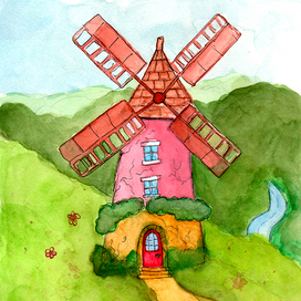 Мельница на холме