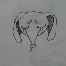 грустная мышь