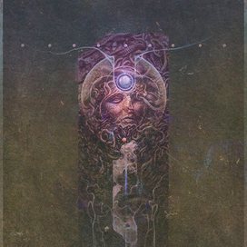 "Kaguya" (digital painting). 2018.