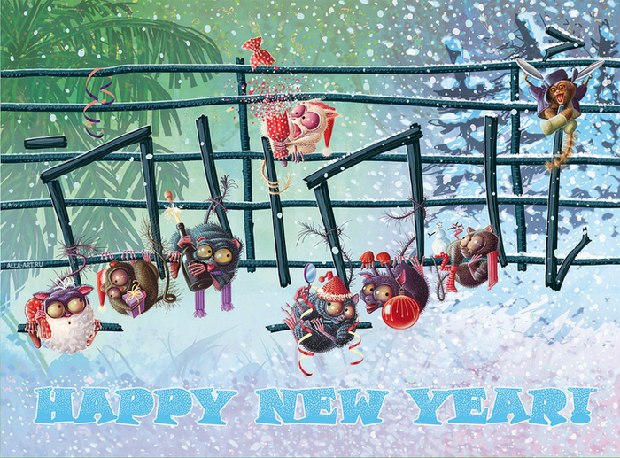 Открытка Happy New Year