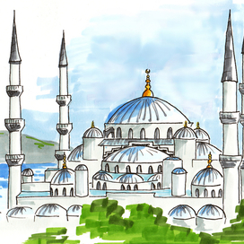 Голубая мечеть, Стамбул