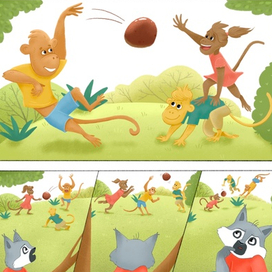 Обезьянки и обида (Первая сказка)