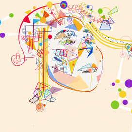 Girl with pigtails. Девочка с косичками.