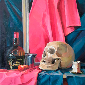 Натюрморт с черепушкой