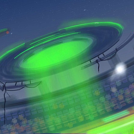 НЛО над стадионом