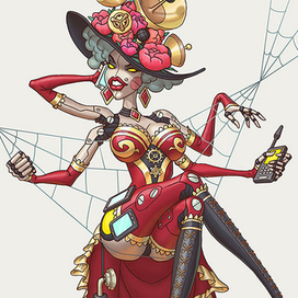  Дама Бубей из колоды Касперского 